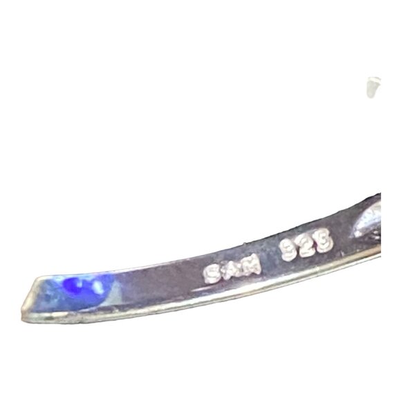 Garnet Ring Size 9 5 Oval Stones 9 Carats Jewelry Sterling Silver Stamped 925 Po - Picture 9 of 13